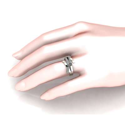 Contrarie Ring white gold 0.25 carats diamonds G-VS1