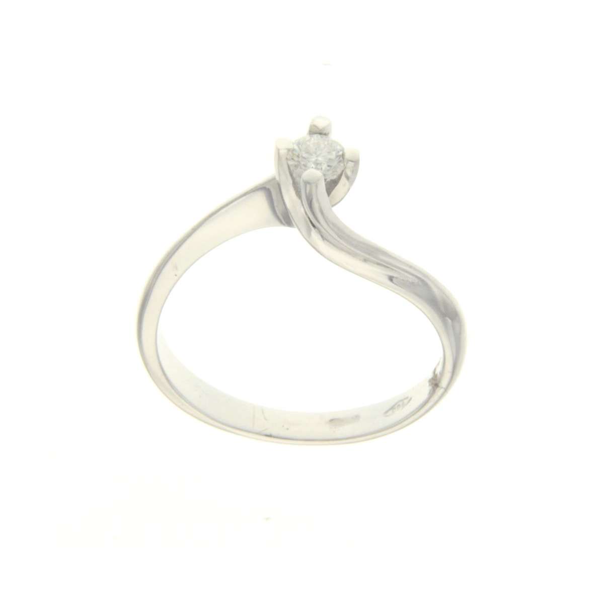 Valentino Solitaire white gold ring 0.18 carats diamond G-VS1