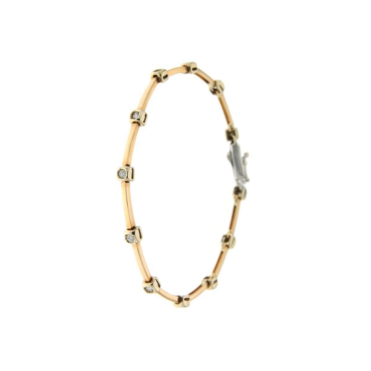 Bracciale tennis a fantasia con diamanti carati 0,36 G-VS1