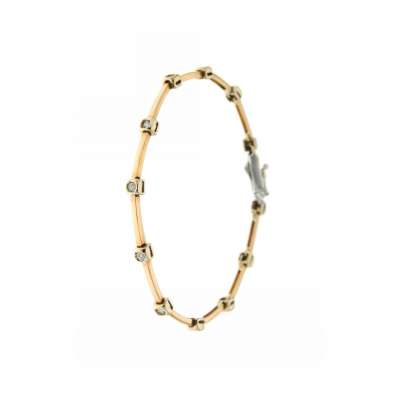 Bracciale tennis a fantasia con diamanti carati 0,36 G-VS1