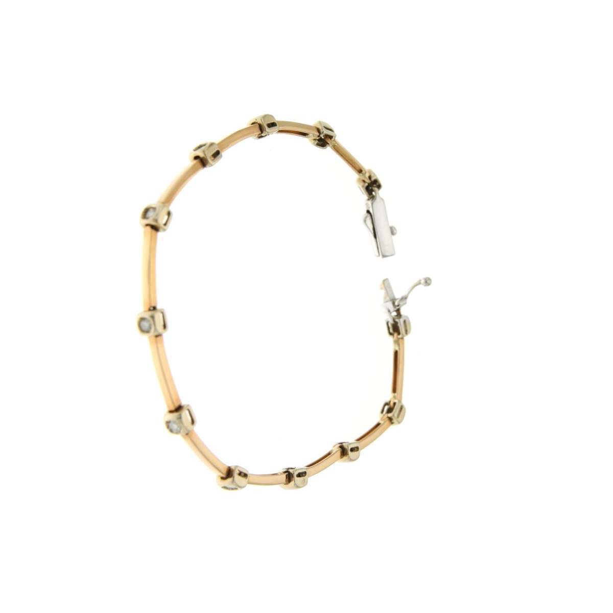 Bracciale tennis a fantasia con diamanti carati 0,36 G-VS1