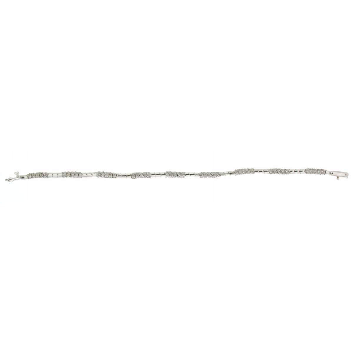 Bracciale semirigido con diamanti carati 1,80 G-VS1 