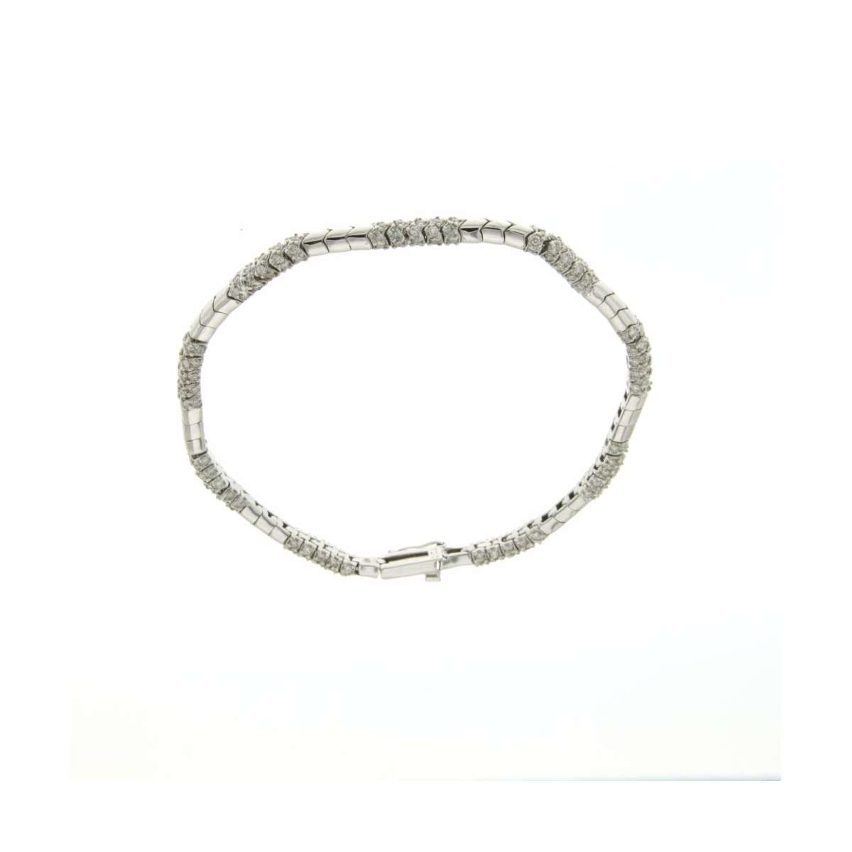 Bracciale semirigido con diamanti carati 1,80 G-VS1 