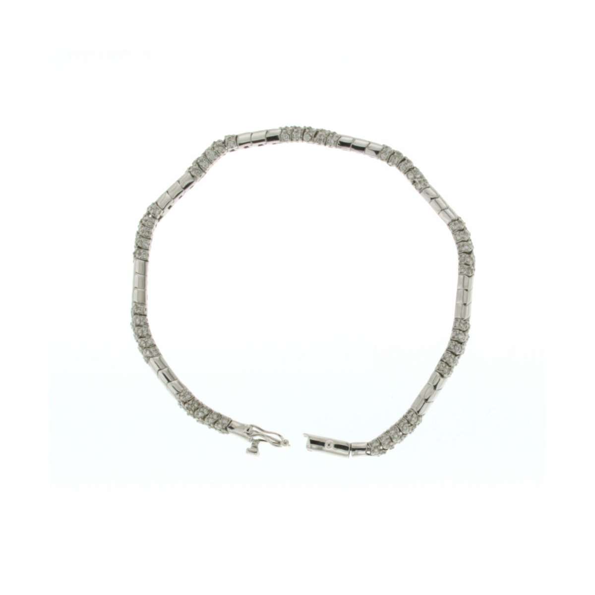 Semi-rigid bracelet 1.80 carats diamonds G-VS1