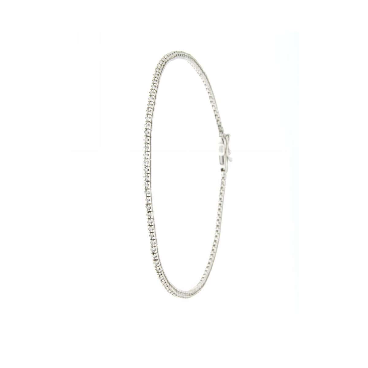 Bracciale tennis con diamanti carati 0,59 G-VVS1