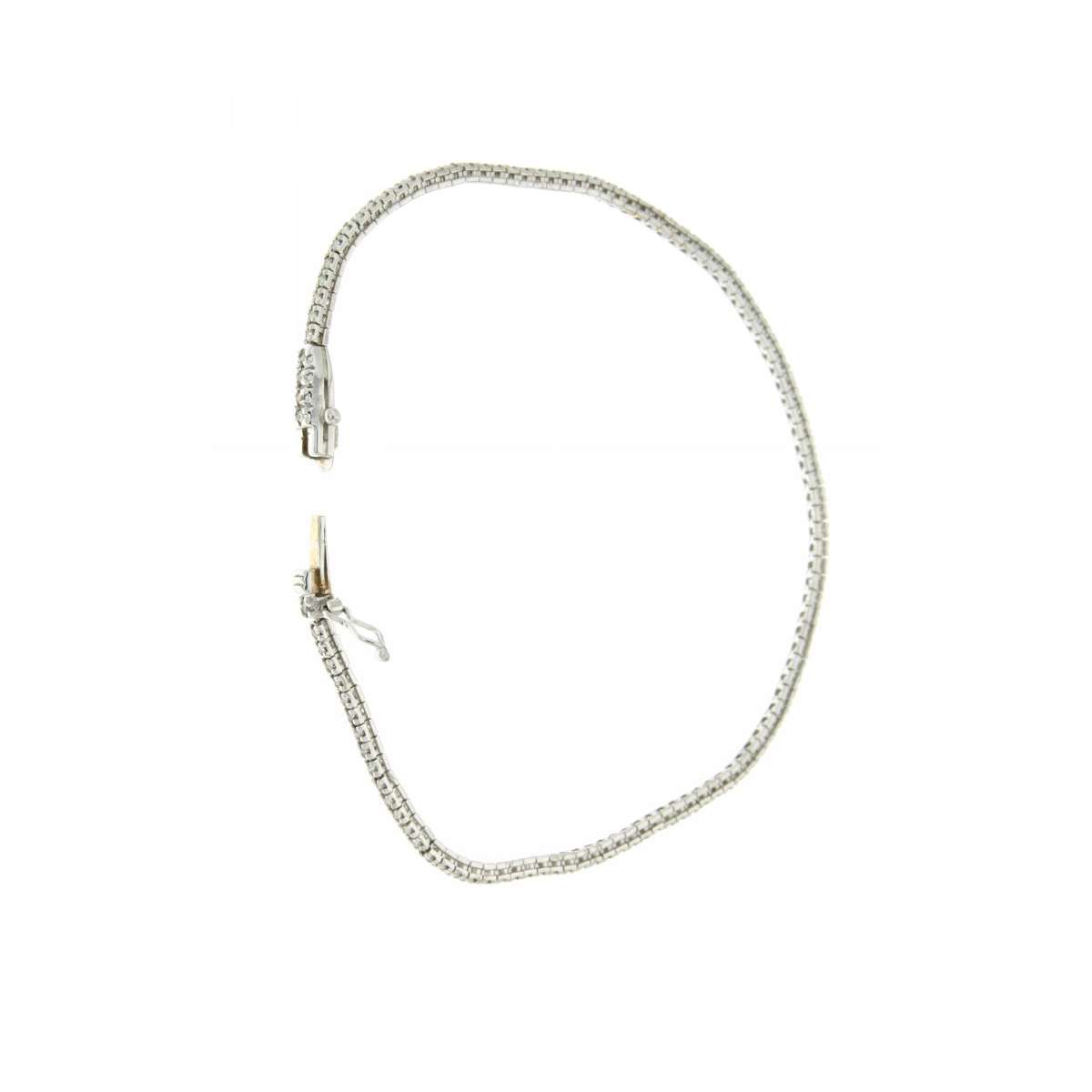 Bracciale tennis con diamanti carati 0,59 G-VVS1