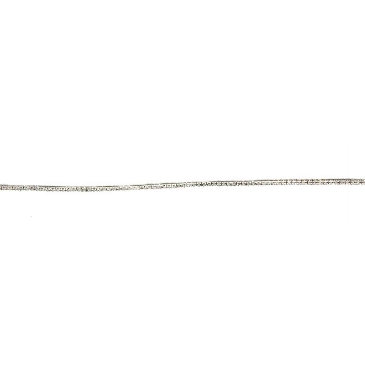 Tennis bracelet 0.59 carats diamonds G-VVS1