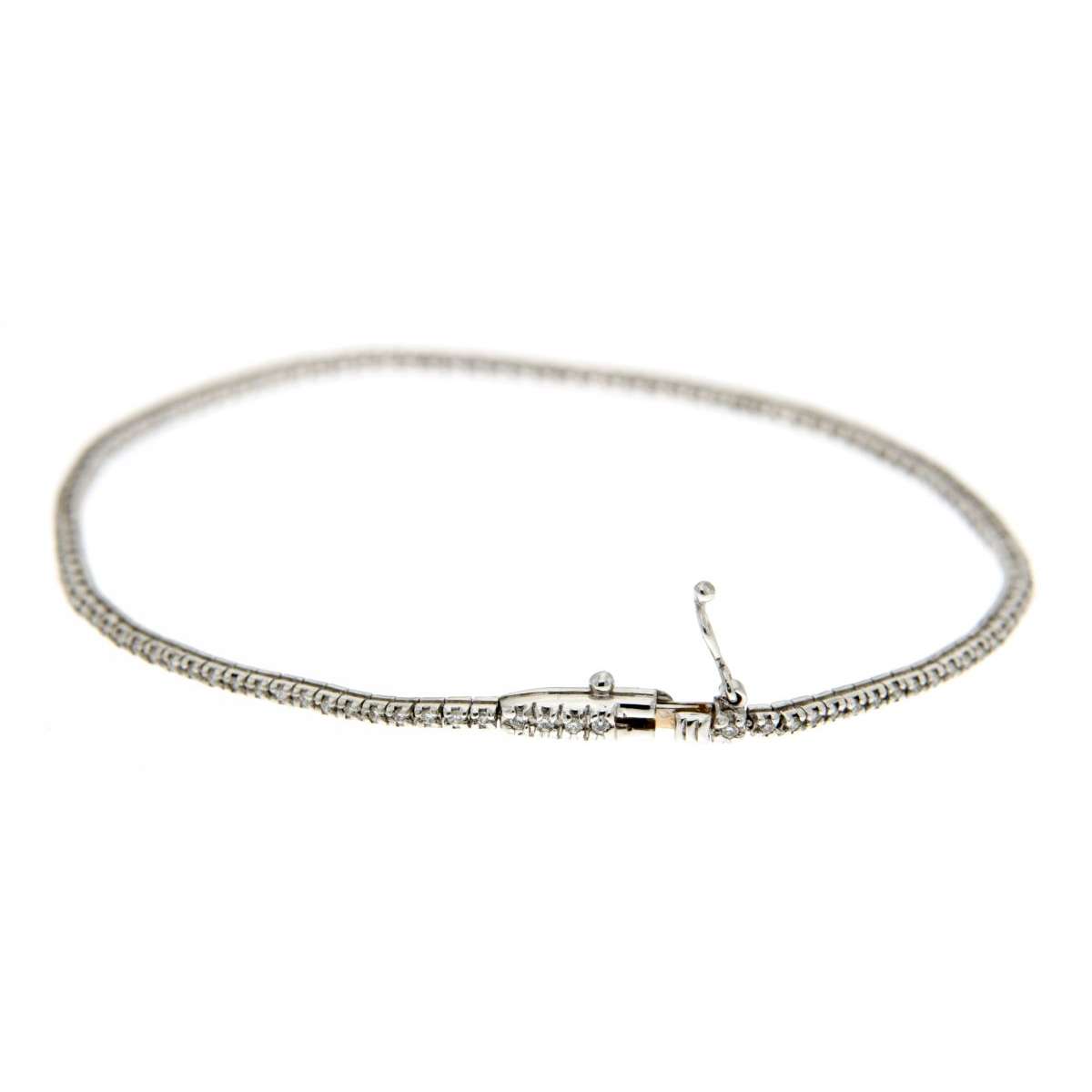 Bracciale tennis con diamanti carati 0,59 G-VVS1