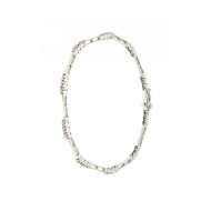 Bracciale tennis un carato con diamanti bianchi e neri ct. 1.01  Bracciale tennis un carato con diamanti bianchi e neri ct. 1.01