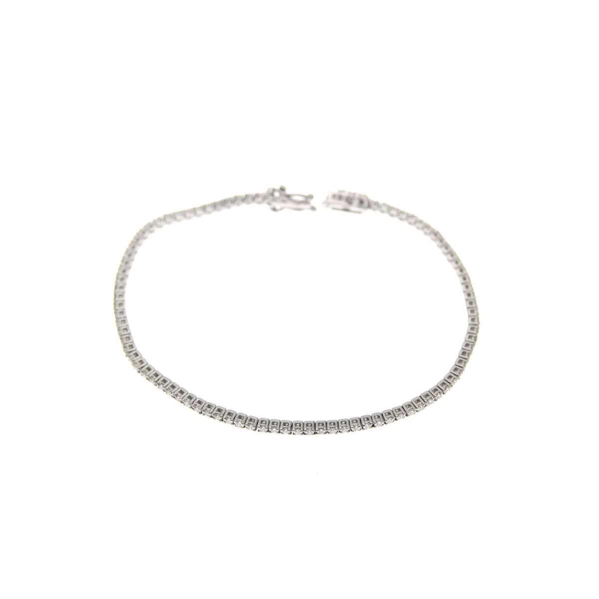 Tennis bracelet 1.70 carats diamonds G-VS1