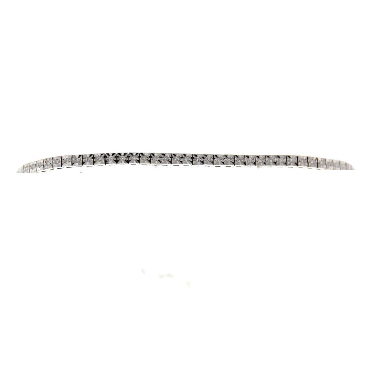 Tennis bracelet 0.35 carats diamonds G-VS1