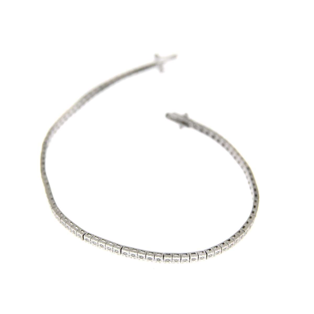 Bracciale tennis con diamanti carati 0.35 G-VS1