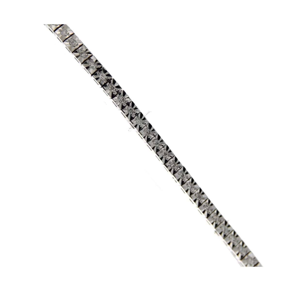 Tennis bracelet 0.35 carats diamonds G-VS1