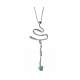 Necklace 0.35 cts. emeralds 0.06 carats diamonds G-VS1