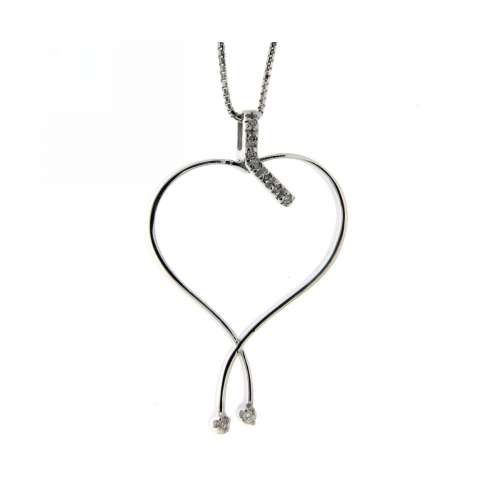 Collana Croce e Cuore placcato in oro FC0439 (Componi Set con orecchini) -  Time to Love Shop