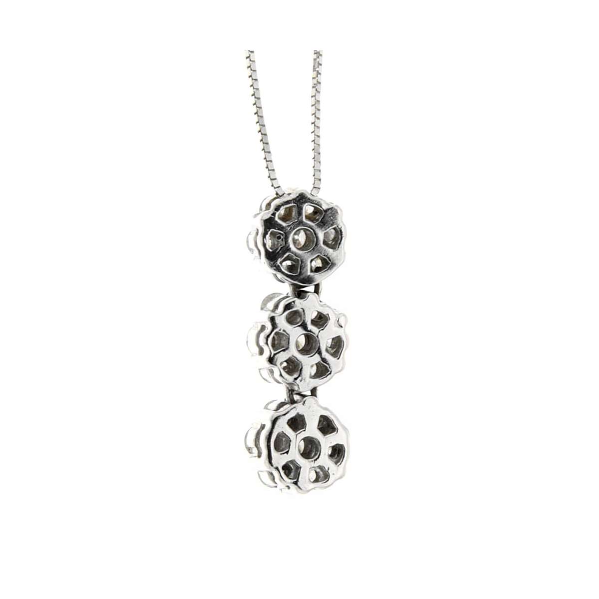 Trilogy necklace 0.87 carats diamond G-VS1 