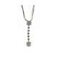 White gold multi-thread necklace 1.00 carats diamonds F-VVS1