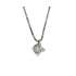 White gold solitaire necklace 0.25 carats diamond G-VS1 