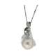 Collana perla australiana barocca mm17 diamanti carati 0,05 G-VS1