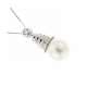 Necklace with a large pearl 11.35mm 0.04 carats diamonds G-VS1