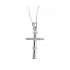 Collana croce con diamanti carati 0,02 G-VS1