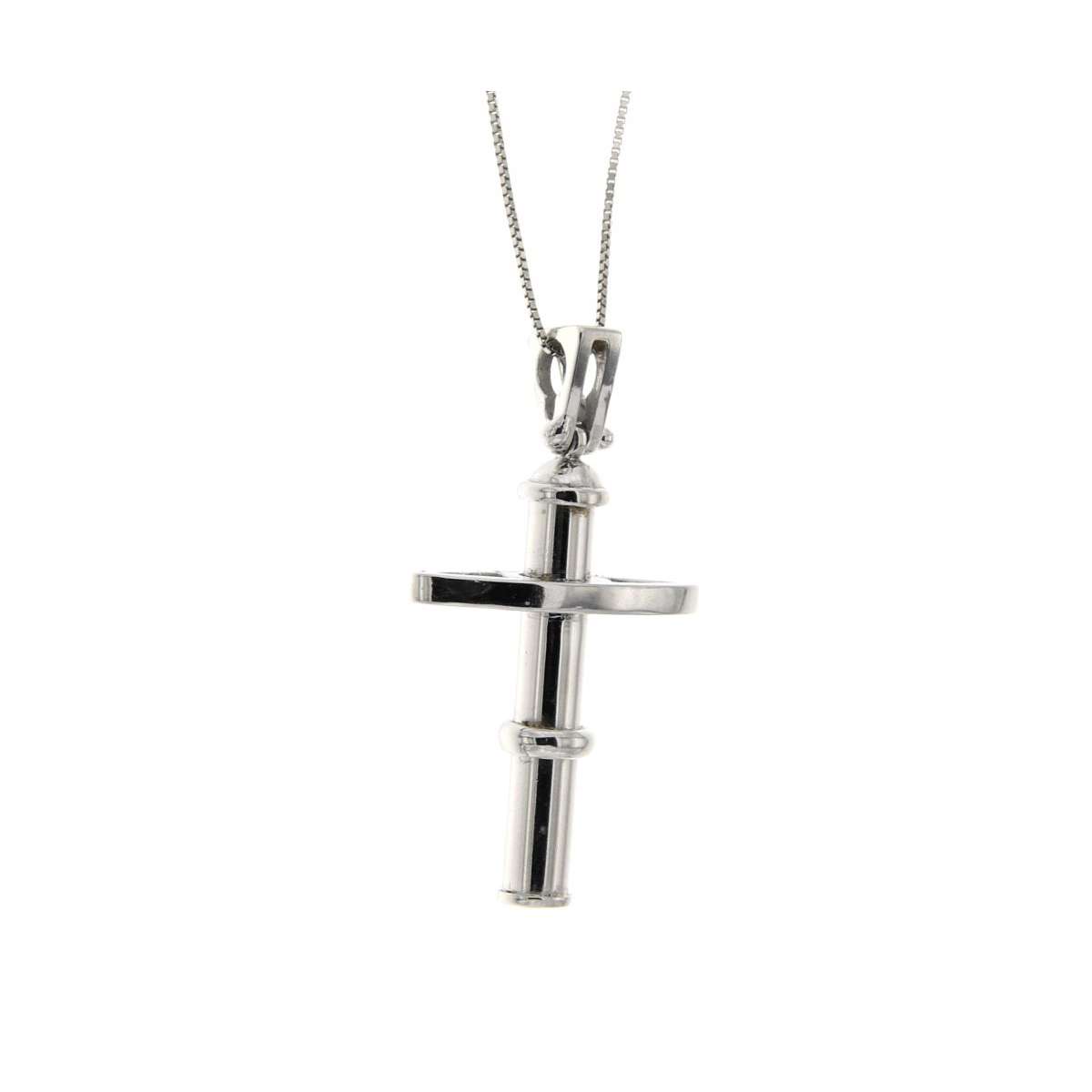 Cross necklace 0.02 carats diamonds G-VS1