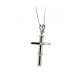 Cross necklace 0.02 carats diamonds G-VS1