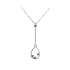 Collana con pendente a goccia con diamanti carati 0,08 G-VS1