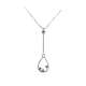 Collana con pendente a goccia con diamanti carati 0,08 G-VS1