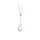 Collana con pendente a goccia con diamanti carati 0,08 G-VS1