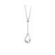 Collana con pendente a goccia con diamanti carati 0,08 G-VS1