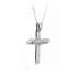 Collana croce con diamanti carati 0,01 G-VS1
