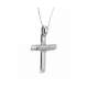 Collana croce con diamanti carati 0,01 G-VS1