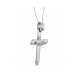 Cross necklace 0.01 carats diamonds G-VS1