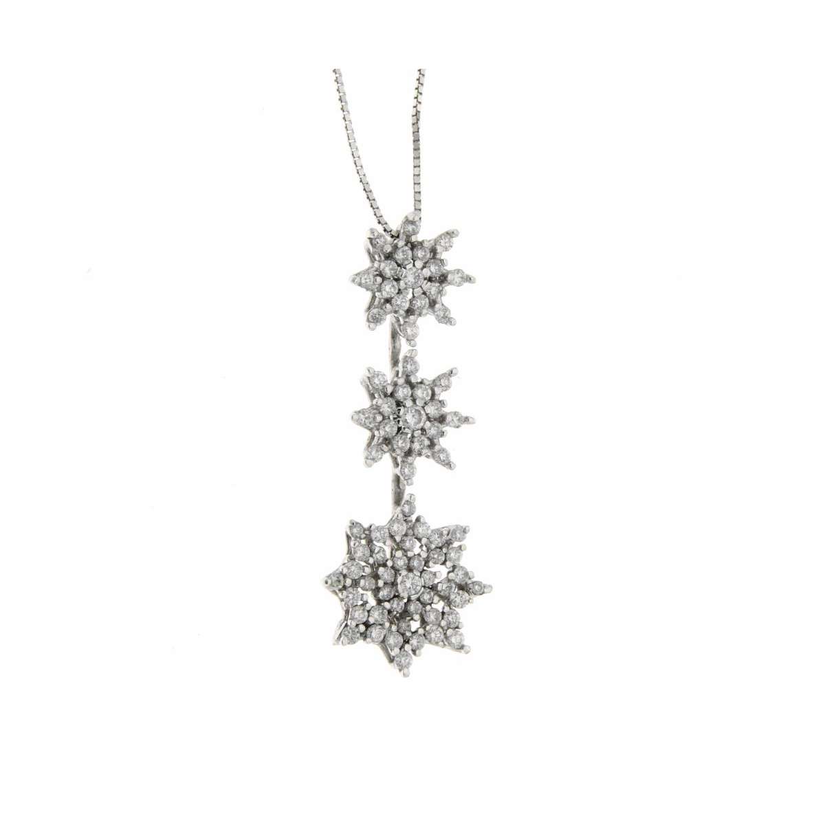 Necklace 0.52 carats diamonds G-VS1 