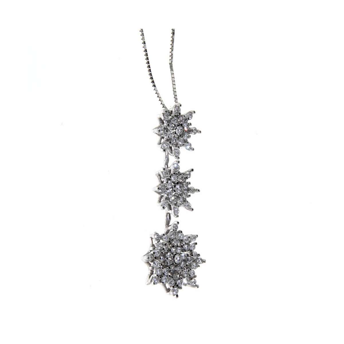 Necklace 0.52 carats diamonds G-VS1 