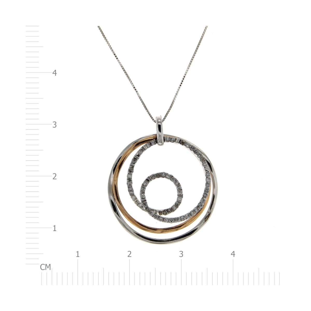 Necklace diamonds 0.19 carats G-VS1