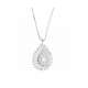 Tear-drop necklace 0.15 carats diamonds G-VS1