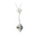 Collana a fantasia  zaffiro blu ct 0,50 diamanti carati 0,20 G-VS1