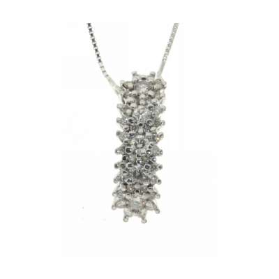 Fancy necklace 0.61 carats diamonds G-VVS1