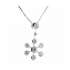 Flower design necklace 0.24 carats diamonds G-VS1