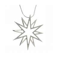 Collana a stella diamanti carati 0,65 G-VS1 Collana a stella diamanti carati 0,65 G-VS1