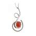 Collana fantasia corallo ct 1,80 diamanti ct 0,08 G-VS1