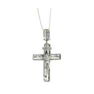 Collana crocifisso con Gesu' e diamanti carati 0,03 H-VVS1 Collana crocifisso con Gesu' e diamanti carati 0,03 H-VVS1