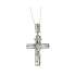 Collana crocifisso con Gesu' e diamanti carati 0,03 H-VVS1