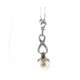 Necklace for women with a fancy articulated pendant 10mm pearl 0.42 carats diamonds G-VS1