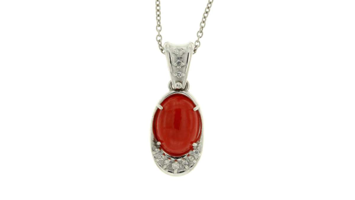 JunyiDIY Collana allerta medica per uomo e donna, per anticoagulanti, ciondolo ovale impermeabile in acciaio inossidabile con simbolo rosso – regalo sicuro per anziani – YA5218