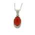 Collana corallo rosso carati 2,08 diamanti carati 0,13 G-VS1