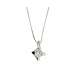 White gold diamond light point necklace 0.15 carat G-VS2