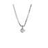 Collana  punto luce oro bianco diamante carati 0,09 G-VS1